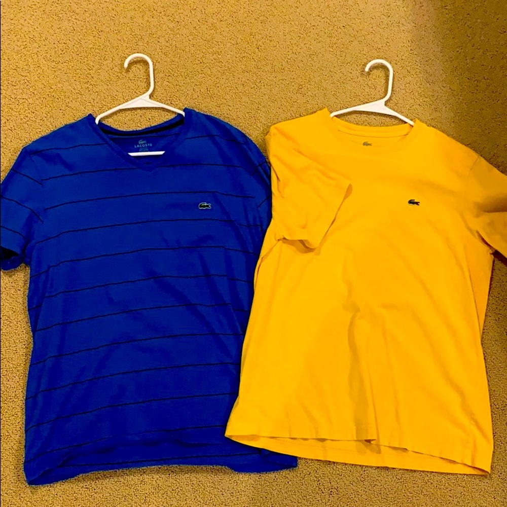 Each worn once! Lacoste tshirts. So soft.